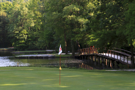 Golf Club Frassanelle 15. Spielbahn Italien Padua Golf Club Frassanelle 15.Spielbahn